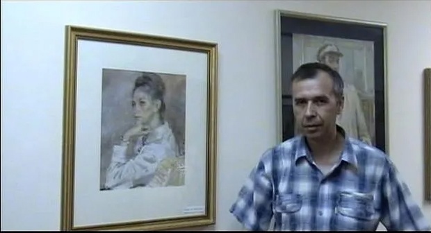 у картин художника Горовина. А.Синягин.