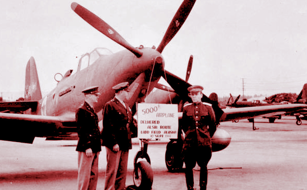 РККА получает по ленд-лизу из Америки 5000-й самолёт Bell P-39 Airacobra, 1944 г.