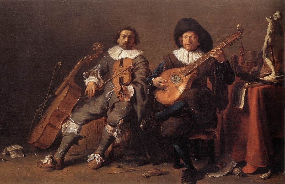 Корнелис Сафтлевен. "Дуэт". 1635.