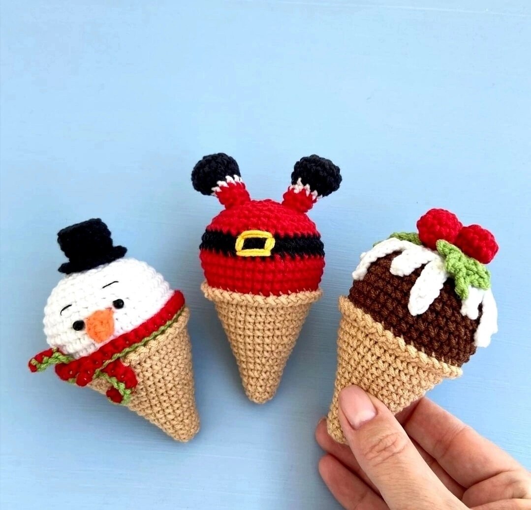 Вязаные новогодние игрушки