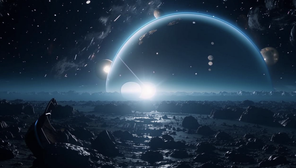 Визуализация: ночной горизонт с другой планеты