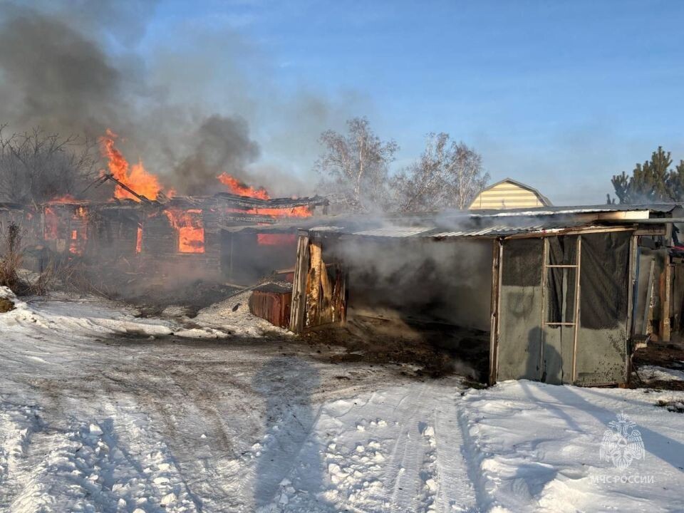    Пожар в Заринском районе. Источник: t.me/mchs_altkray