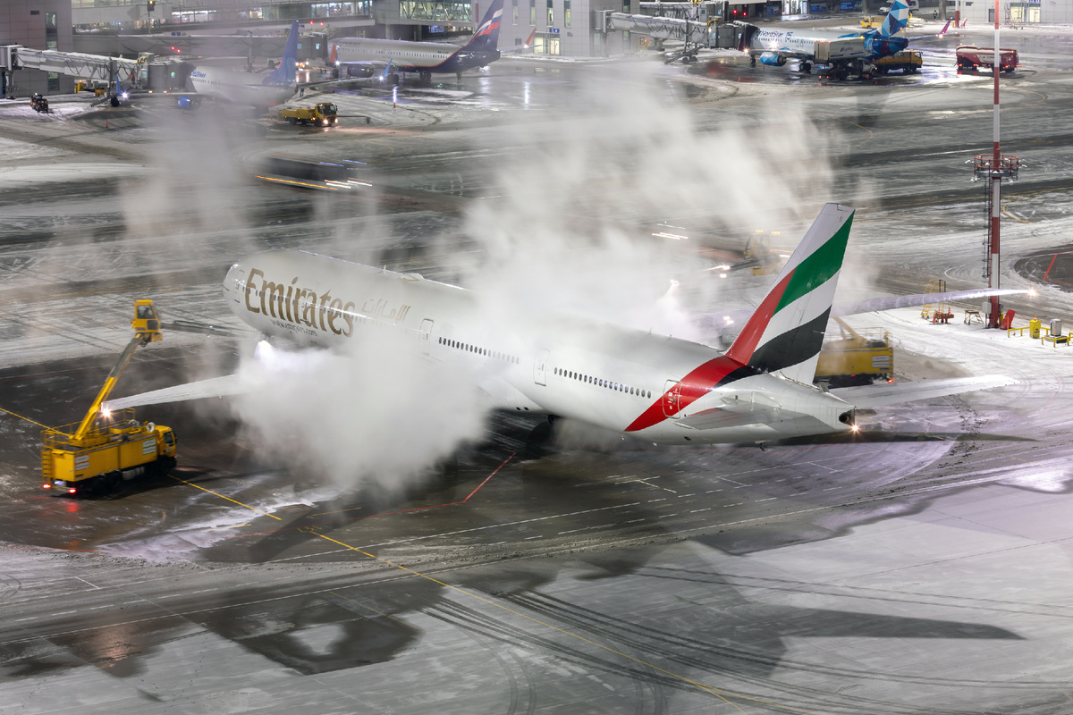 Противообледенительная обработка воздушного судна