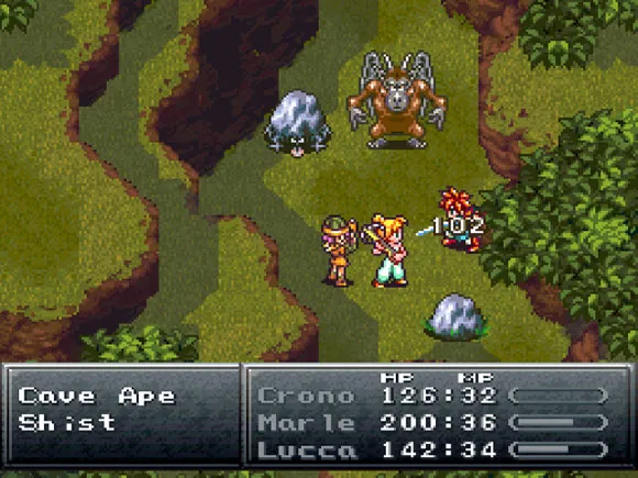 Как выглядит бой. В целом, стандартный интерфейс, за исключением "шкалы времени"