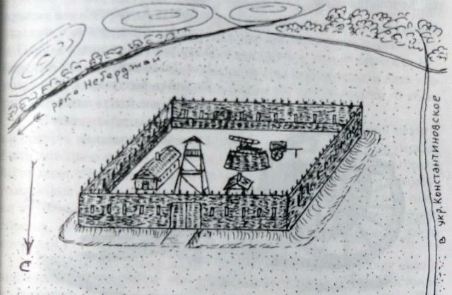 Георгиевский пост у Липок. Реконструкция