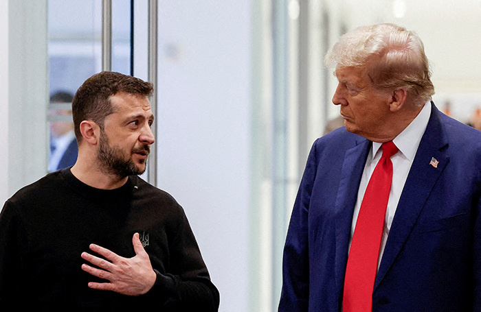    Владимир Зеленский и Дональд Трамп.Shannon Stapleton/Reuters