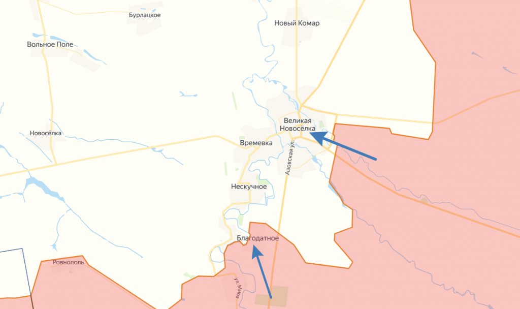    новосёлка карта