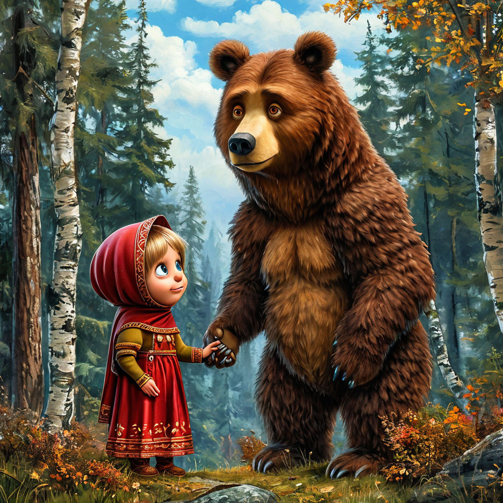 "Сказка Маша и Медведь: новая версия"