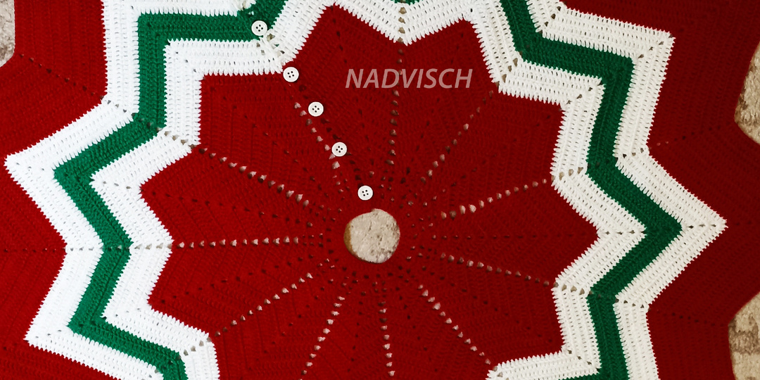 Коврик, юбка под новогоднюю ёлку.