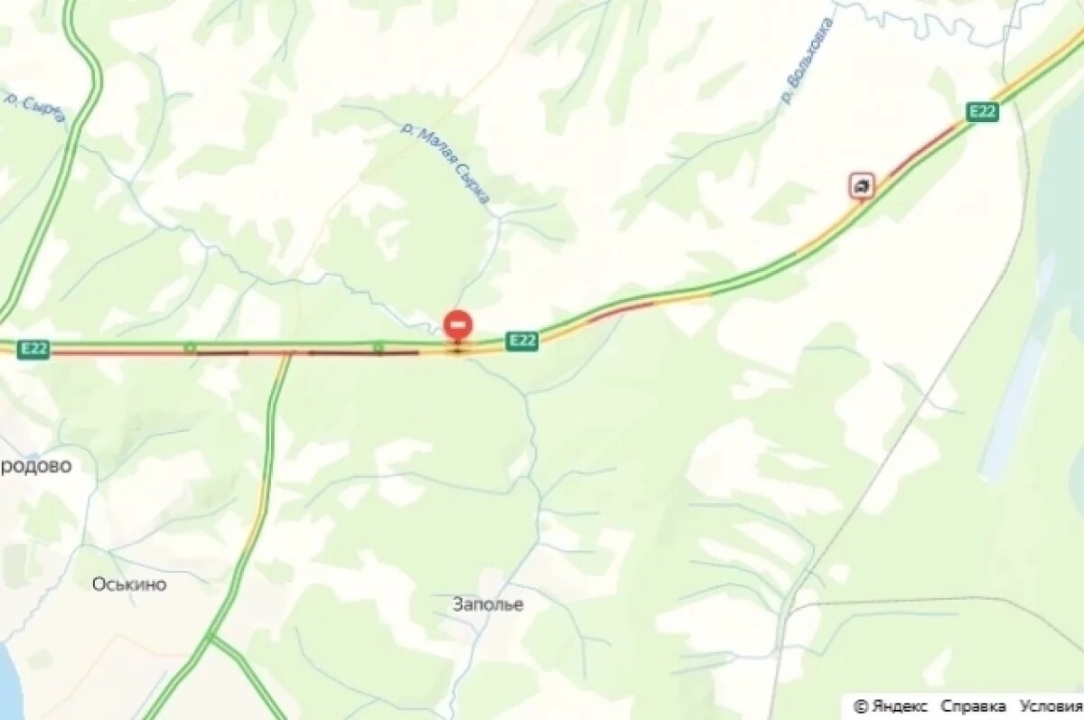    ДТП вызвало огромную пробку на трассе Нытва – Краснокамск под Пермью