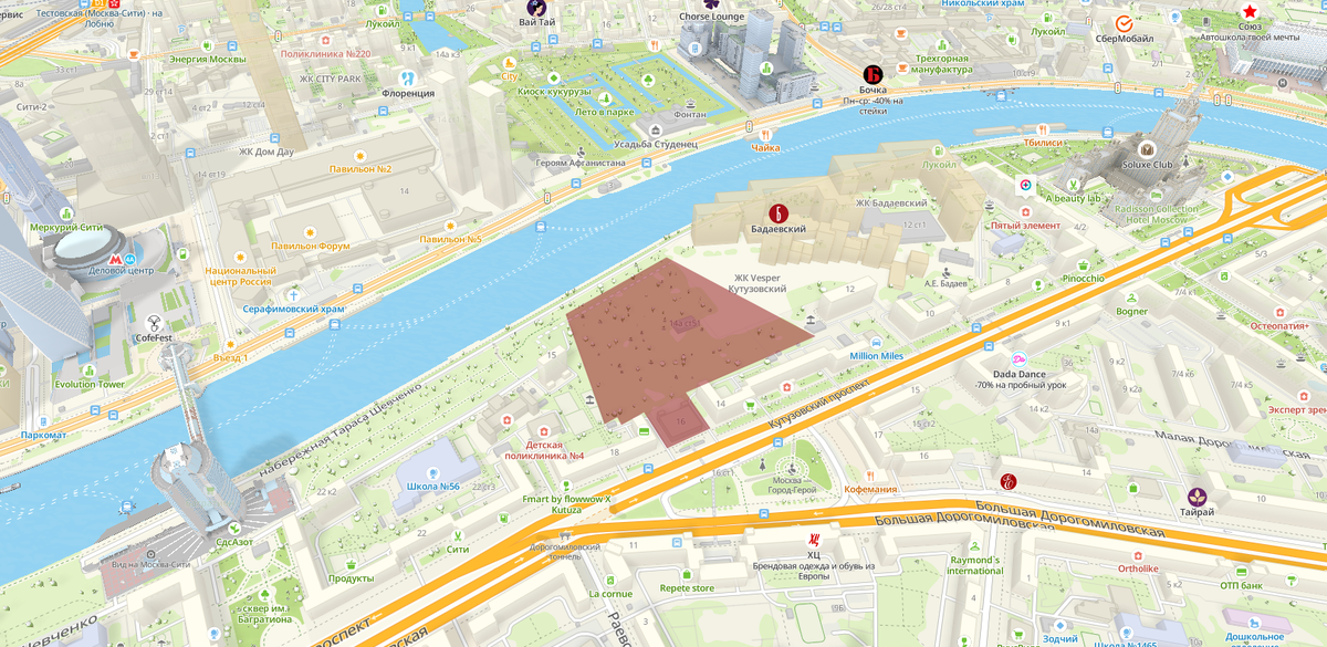 Пятно застройки 