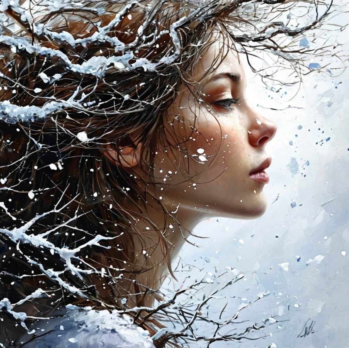 Мой сон в зимнюю ночь. Изображение сгенерировано ИИ