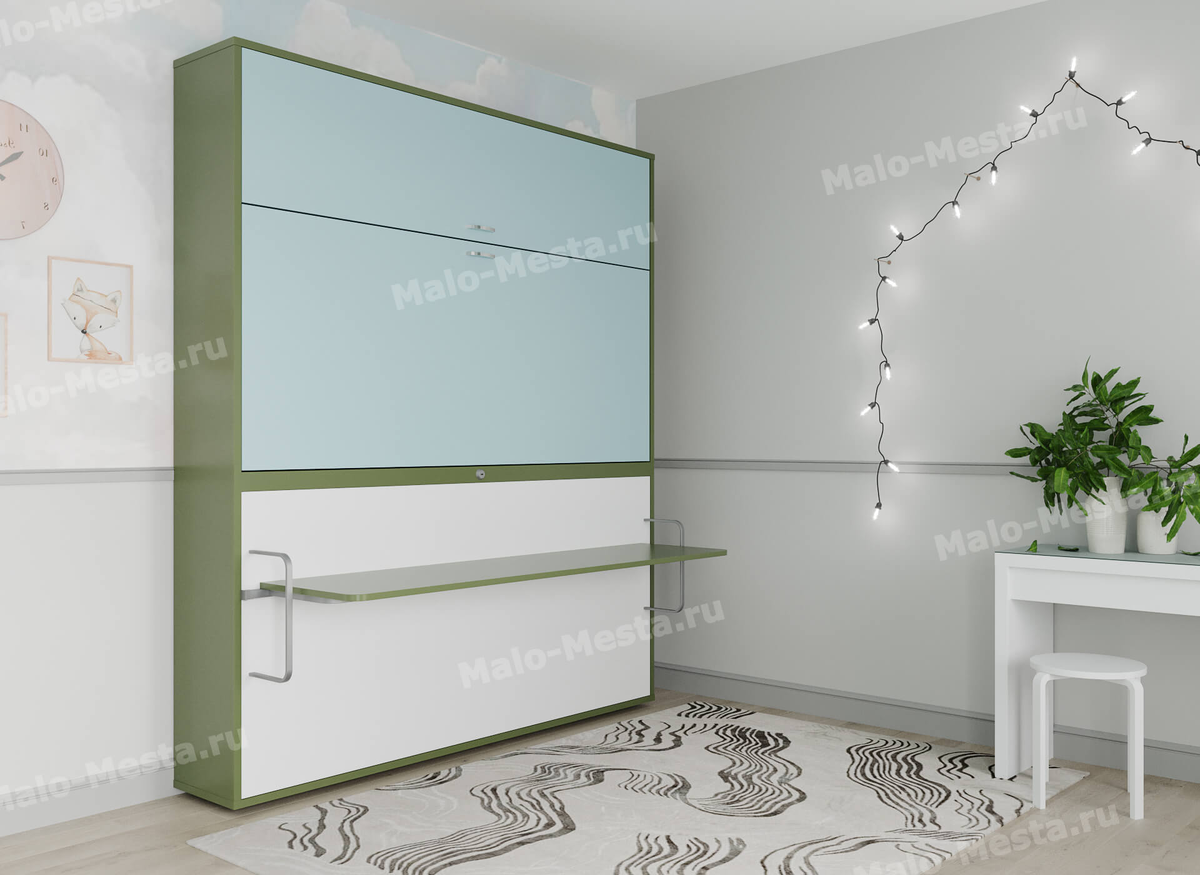 Больше места, чтобы сын свободно спал и можно было разместить дочь после учебы