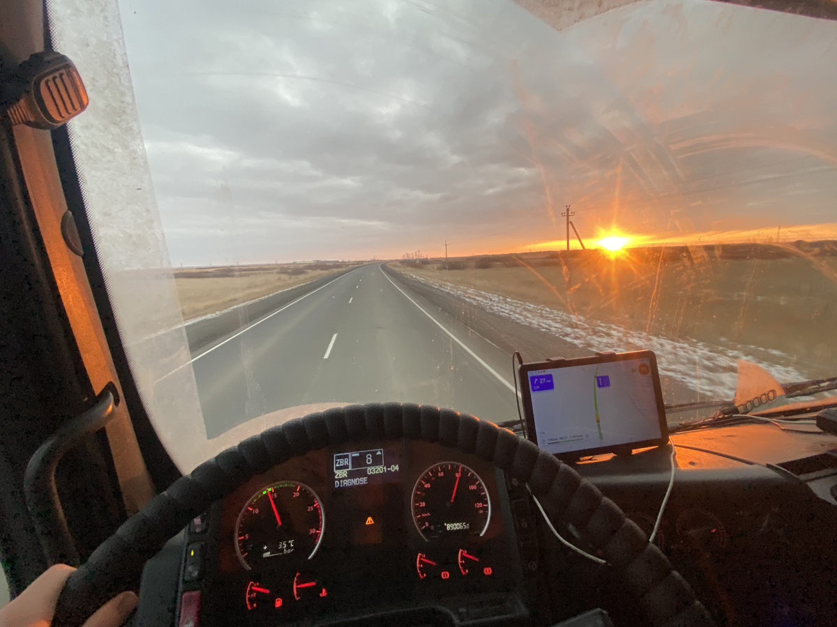 Вот такой рассвет под Челябинском.