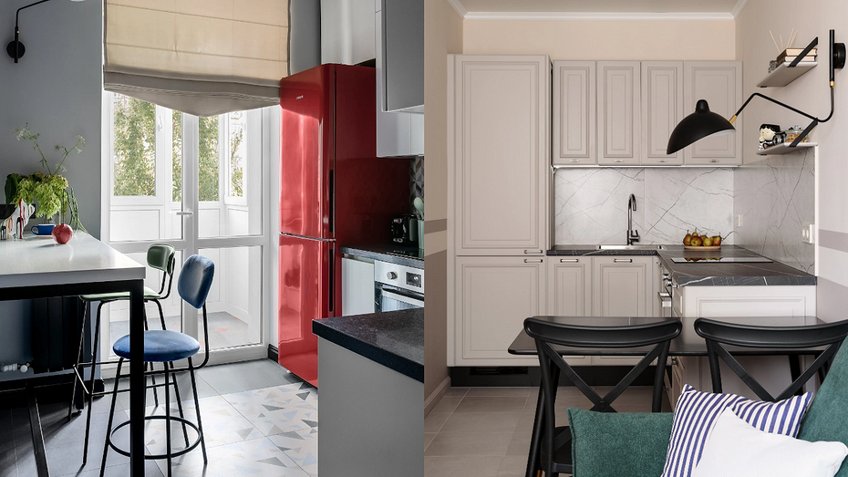 Слева проект Марии Пивоваровой. Справа проект Элины Мусиной