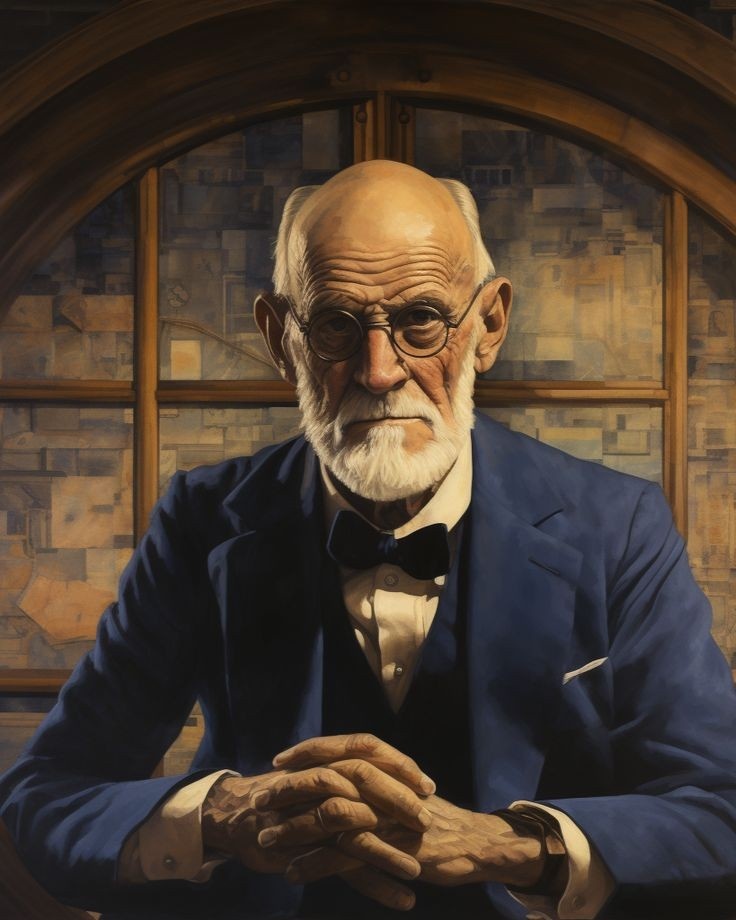 Зигмунд Фрейд был австрийским неврологом и основателем психоанализа, революционного подхода к психологии. Он ввёл концепции бессознательного, защитных механизмов и триединую структуру личности: Эго, ID и Суперэго.