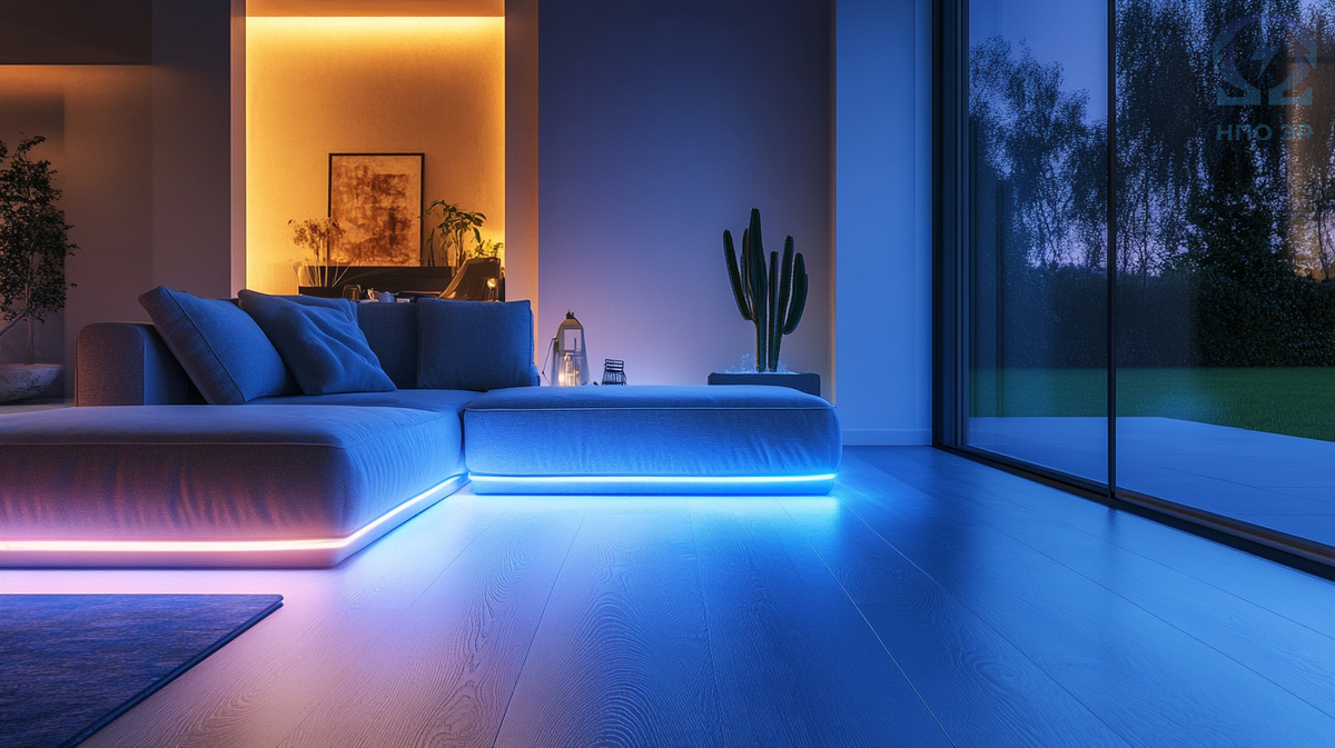 Рисунок 1. Дизайн-сцена работы светодиодной подсветки. Изображение выполнено командой НПО ЭлектроРазработки