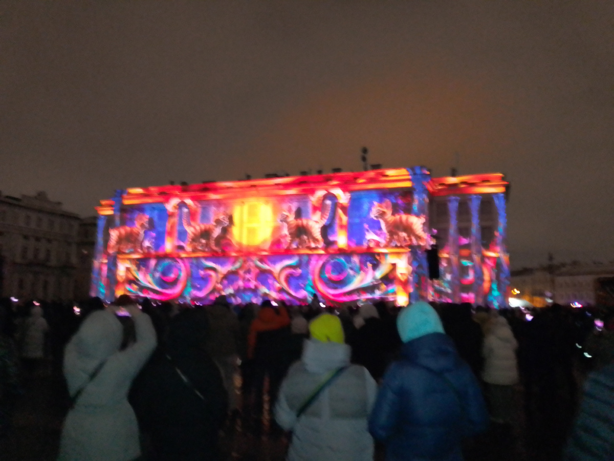 Франмент светового шоу Калинградца