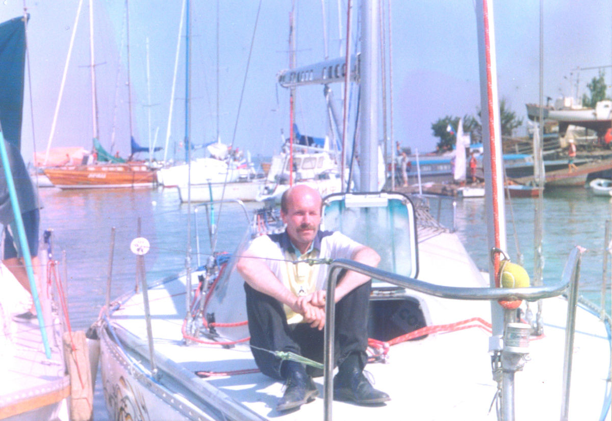 Как молоды мы были... Личный архив, Таганрогский яхт- клуб, конец 90-х прошлого века.