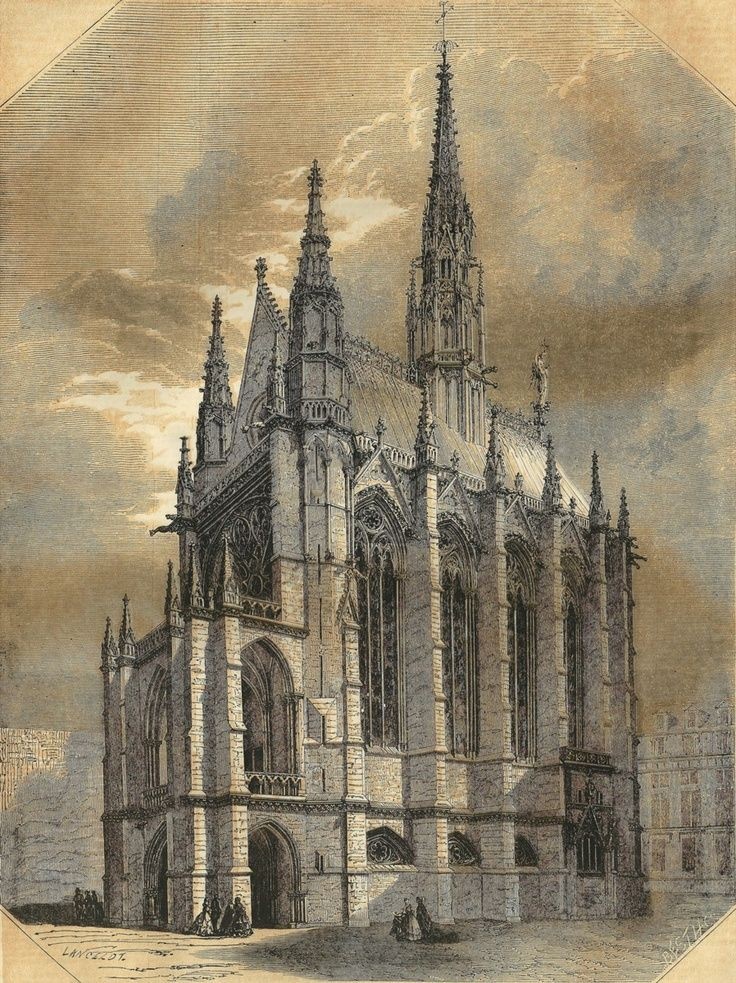 Сент-Шапель памятник искусства и архитектуры в Париже.