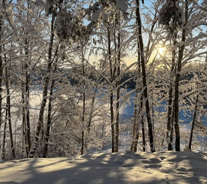 ГОВОРЯТ, ДЕТЯМ ПЕРЕДАЁТСЯ ИНТЕЛЛЕКТ МАТЕРИ. СЛАВА БОГУ, ЧТО У ДОЧКИ С ГОЛОВОЙ ЛУЧШЕ, ЧЕМ У МЕНЯ: НА ОЗЕРО ОНА ПОШЛА СМОТРЕТЬ ДНЁМ, А НЕ В 9 ВЕЧЕРА. Фото дочери того са́мого озера