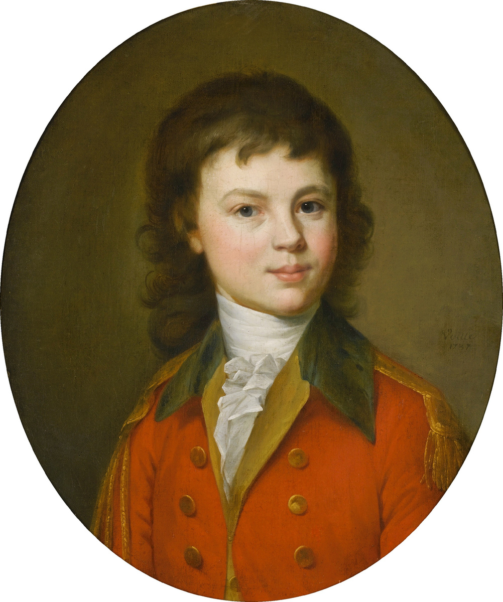 Граф Павел Строганов в юности, худ. Жан-Луи Вуаль, 1787 год