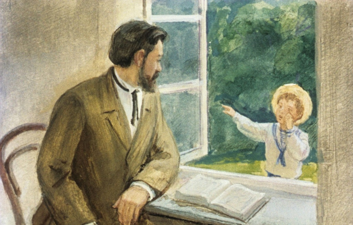 Картина с К. Ушинским (взято с сайта педагогического клуба "Аксиома")