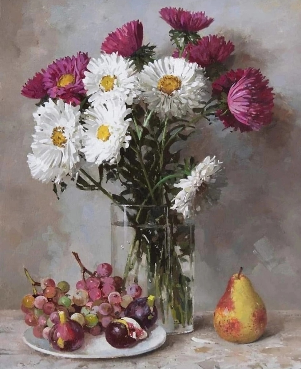 Натюрморт с астрами.