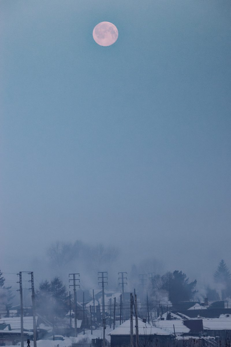 Фото автора. Фотоохота на Луну.