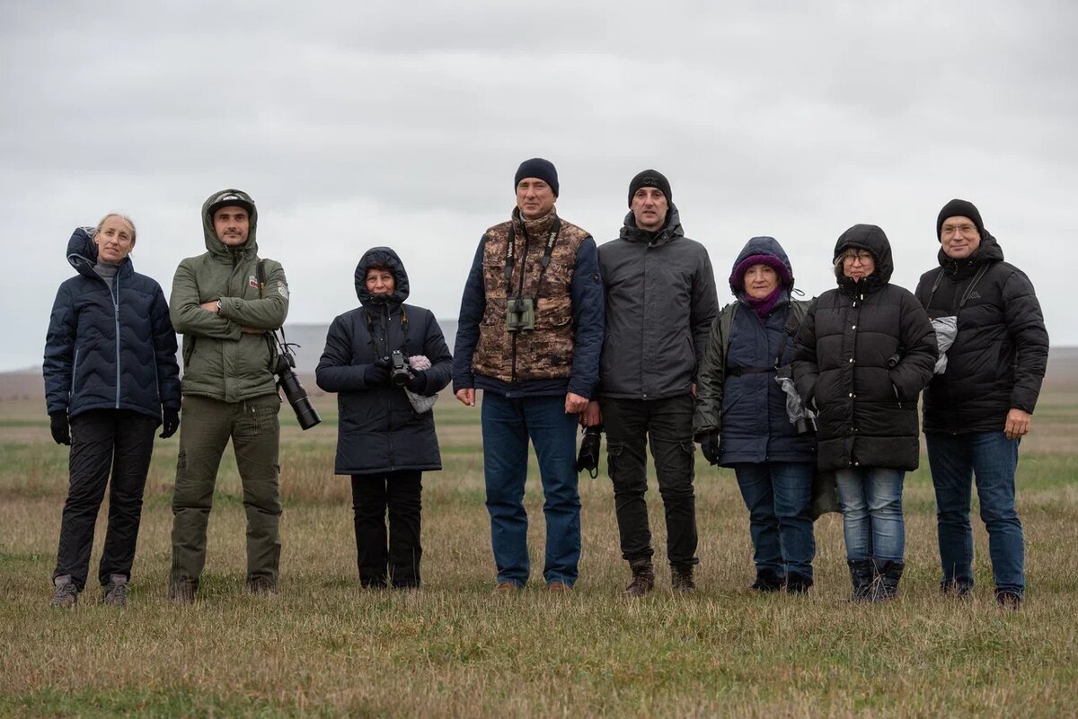 в компании с наблюдателями птиц, фото Ярослава Остаповца