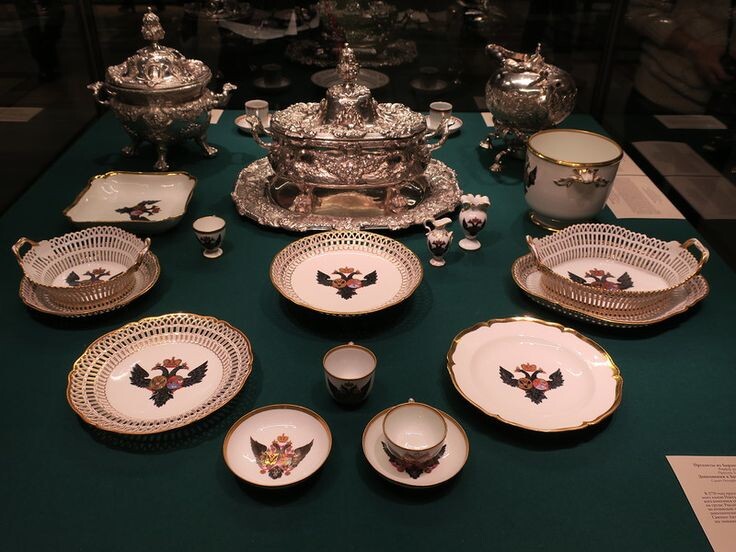Императорский сервиз в Эрмитаже, фото из ресурсов Интернет