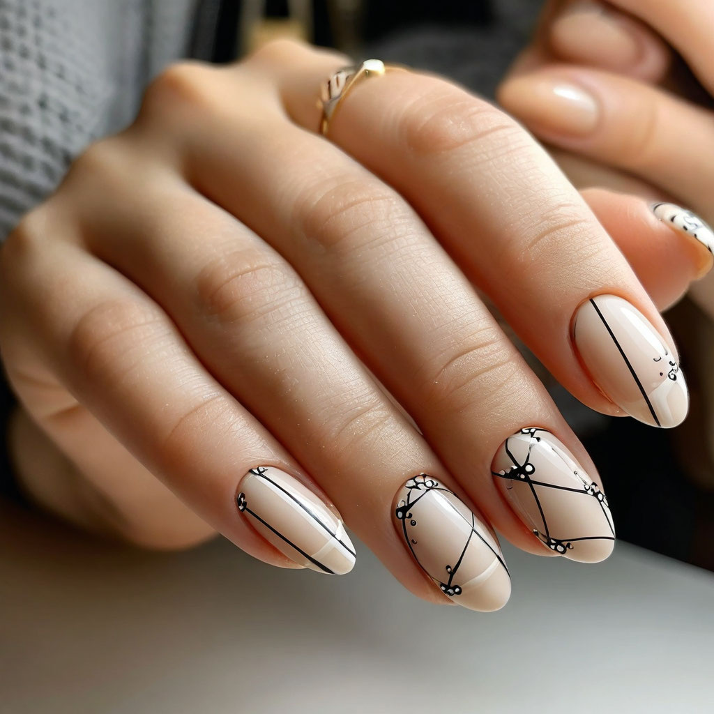 Минимализм: геометрические линии и точки