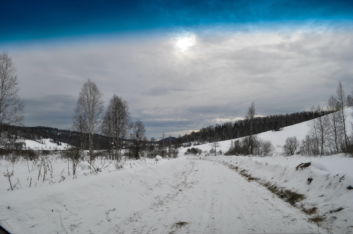 На зимнике Курмач-Байгол- Суранаш. Февраль 2019.