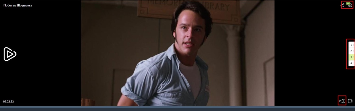 Теперь можно выбрать удобную нам озвучку, качество видео и поставить нужную громкость!