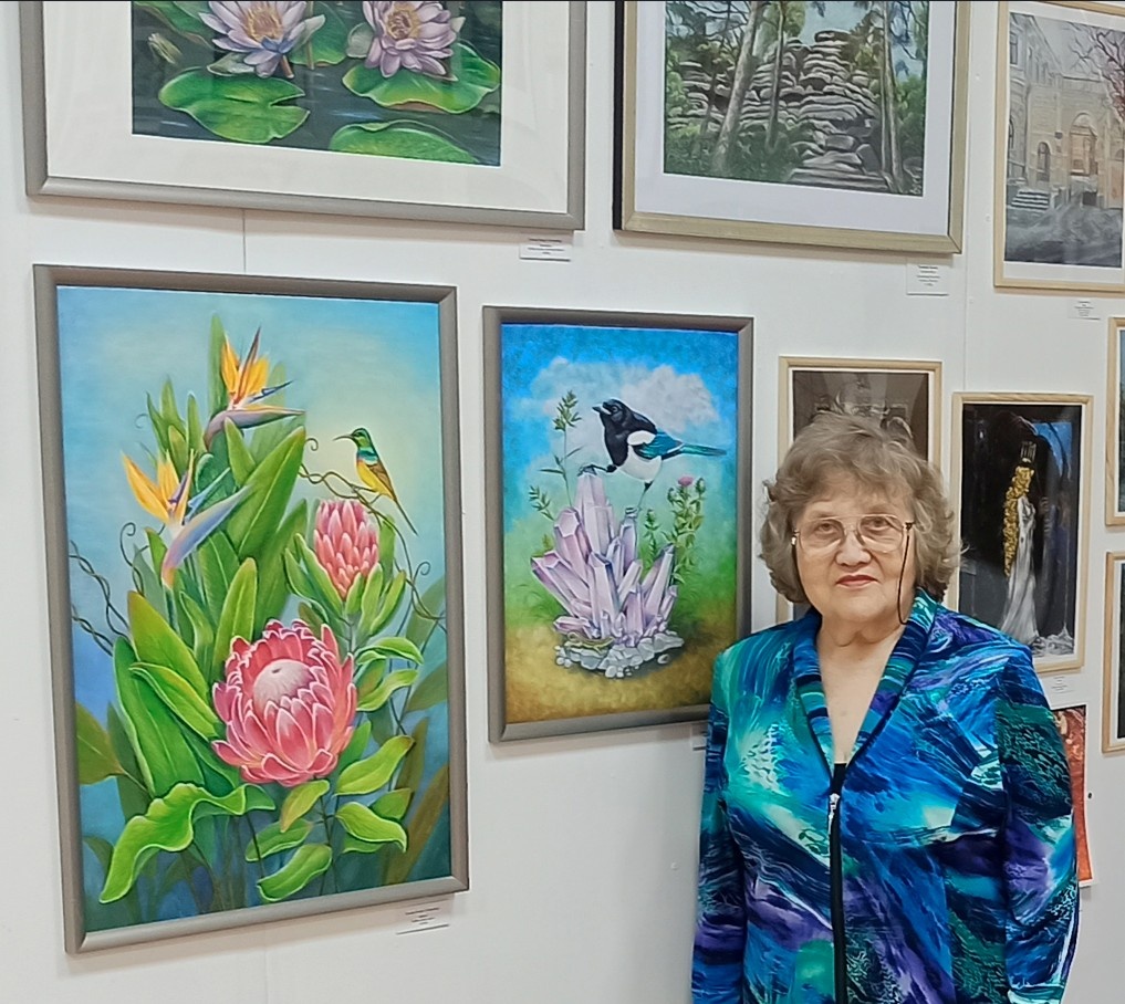 На выставке