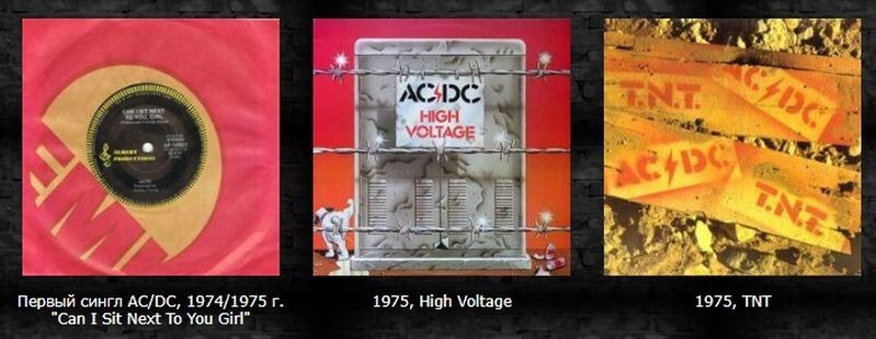 Первый австралийский сингл AC/DC и первые два альбома группы, выпущенные только в Австралии (и Новой Зеландии)