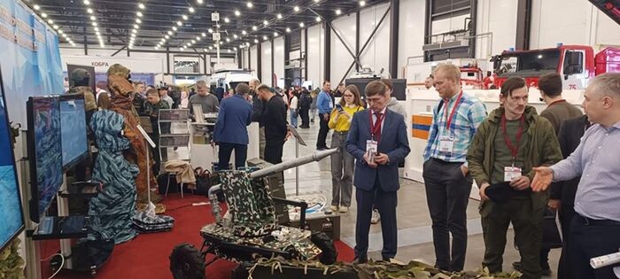 Стенд Военного института (инженерно-технического) на выставке передовых технологий обеспечения безопасности личности, общества и государства «Экспотехностраж».