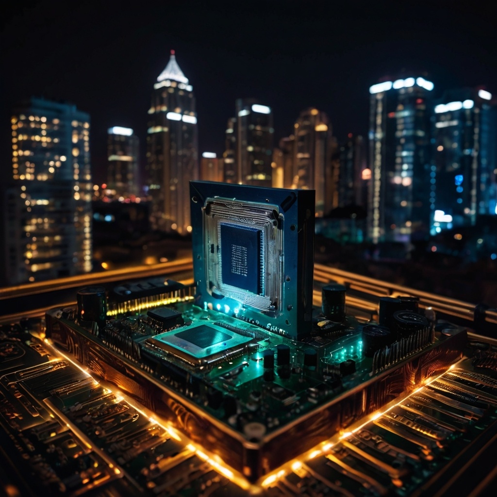 Не прада ли высотки тоже можно представить частями суперкомпьютера, которые вставлены в эту печатную плату.)