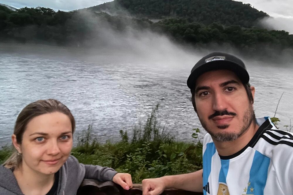    Патрисио с женой Екатериной. Фото: Из личного архивa/ Патрисио Лемос