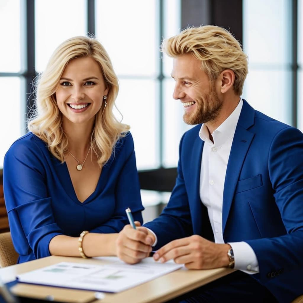 По мнению ИИ - слева карьерный консультант. Есть вопросы к руке, но улыбка - наша 😁 Справа - наверное Андрей