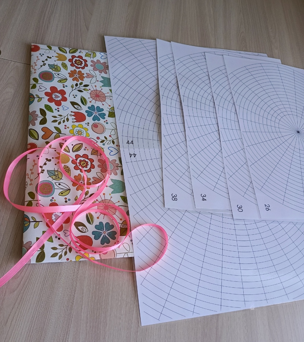 Кашпо из ротанга: шаблоны для разметки емкости. 