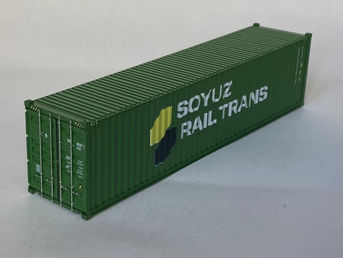 Модель контейнера SOYUZ RAIL TRANS в масштабе 1:87