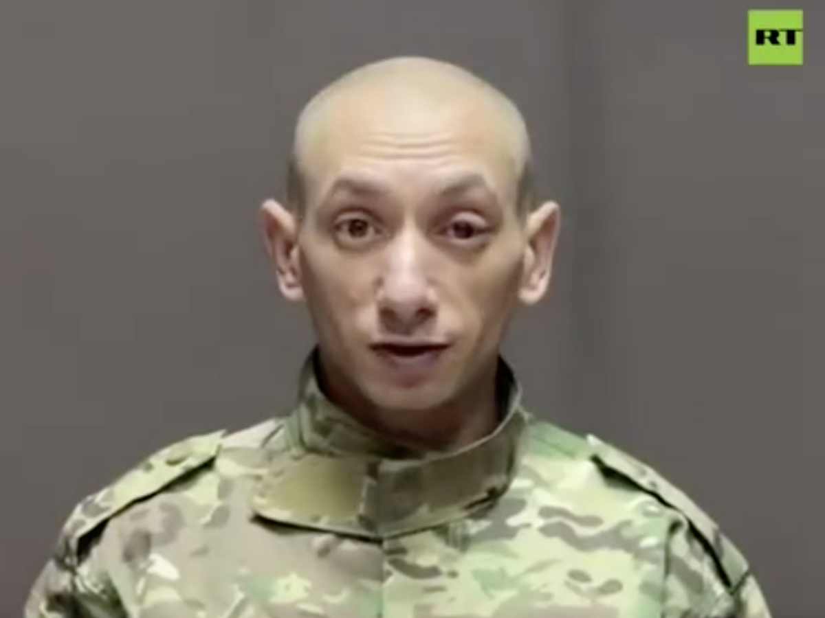    Военнослужащий ВСУ Артур Пломбирус. Кадр видео© RT