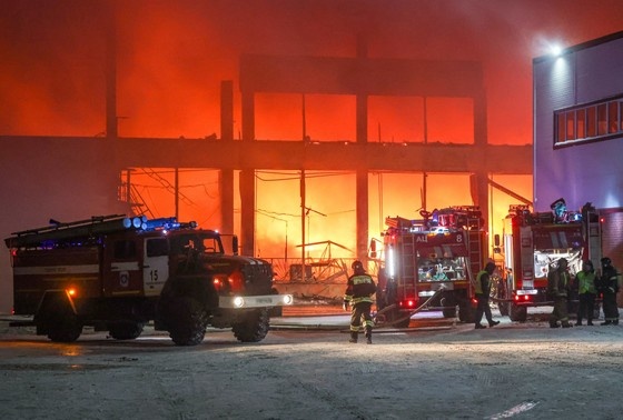    Пожар на складе в Новосибирске