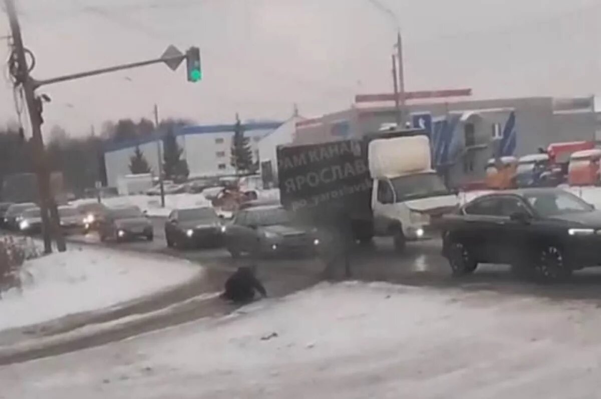    В Ярославле опубликовали видео драки на окружной дороге