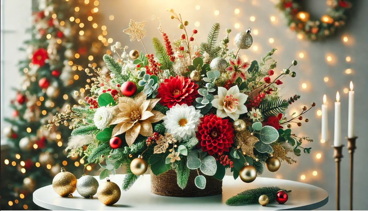 Цветы на Новый год