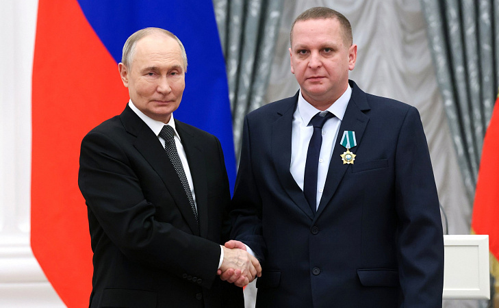    Владимир Путин наградил сотрудника «Туламашзавода» орденом Дружбы
