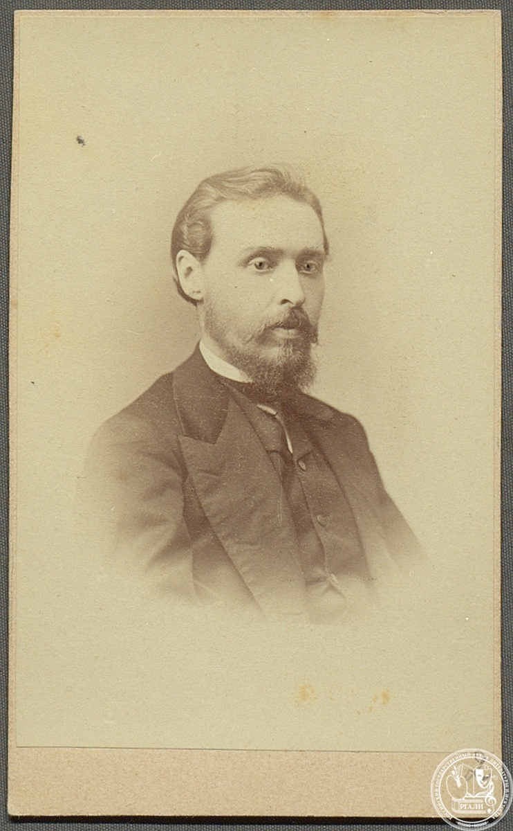 Фотография А.П. Барсукова. 1870 г. РГАЛИ. Ф. 46. Оп. 8.