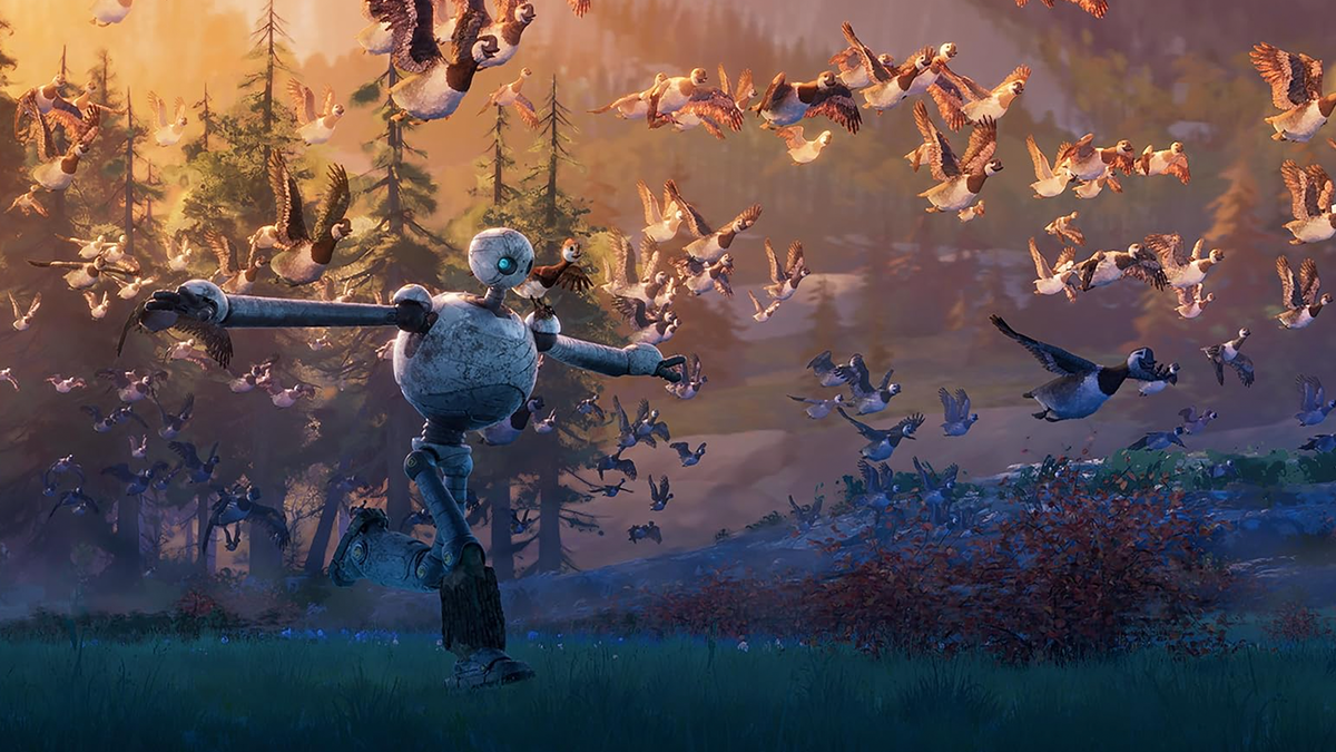 Кадр из мультфильма Дикий робот (2024)