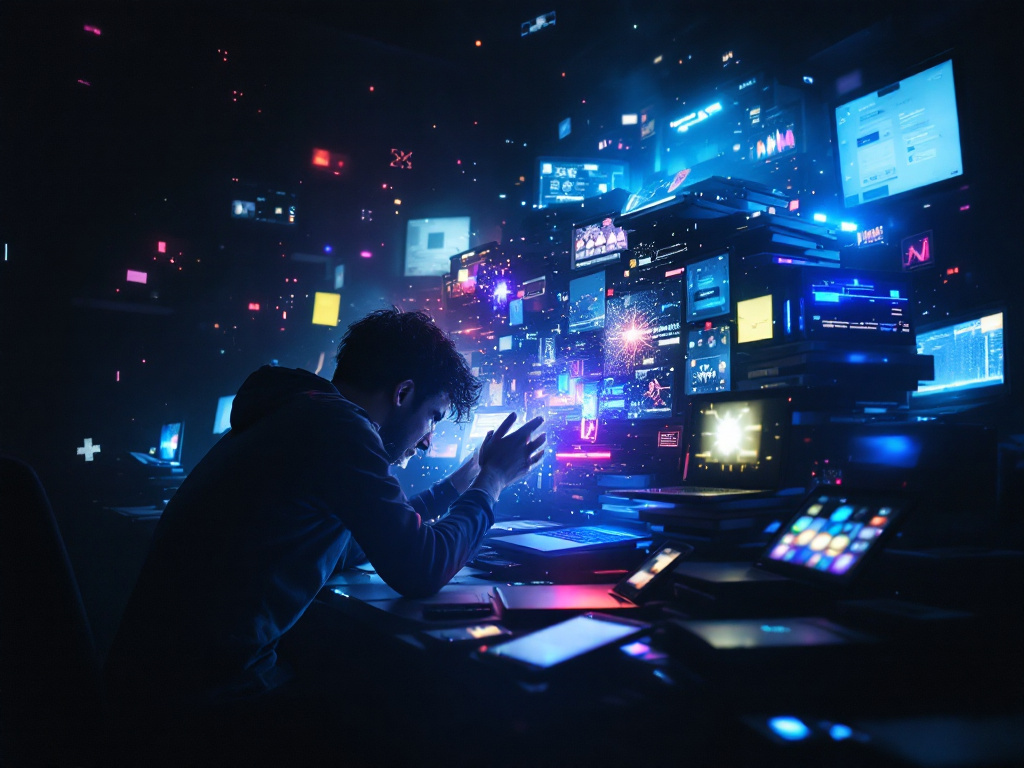 Поток информации из интернета